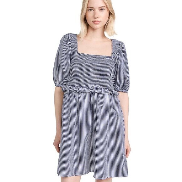 New with Tags - Nation LTD- Betsy Striped Dress with Smocked Bodice, sz Small - Picture 1 of 14